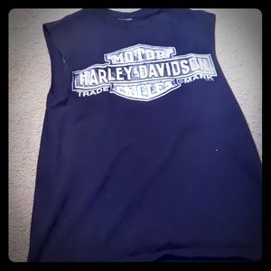 Men's cut off Harley Davidson